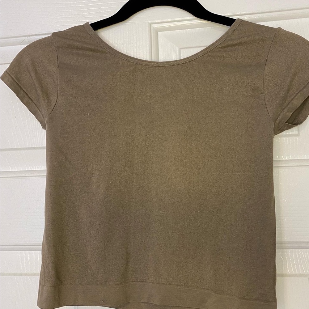 Free People Intimate Crop Top in Taupe